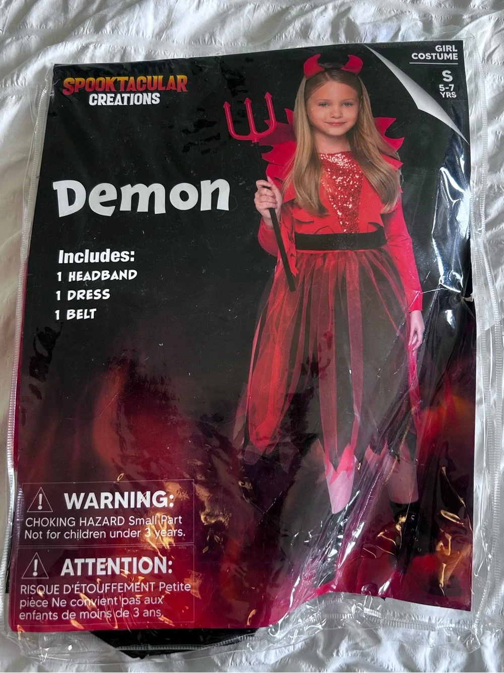 Spooktacular Creations Devil Demon Halloween Costume Size Small Youth